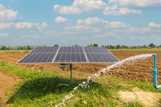 Solar water pump for agriculture